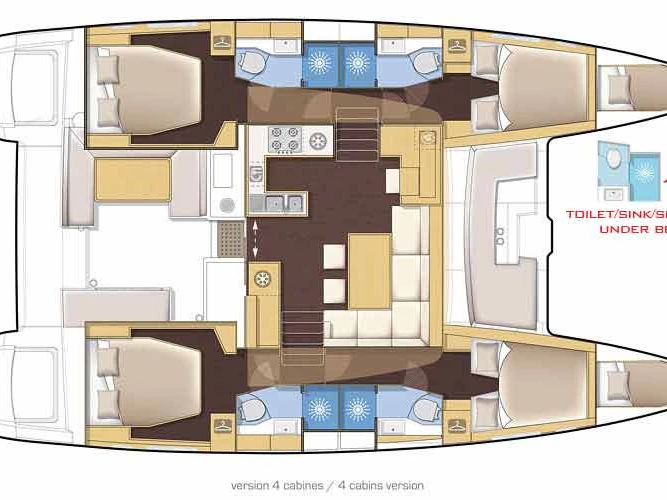 Huur Catamaran met of zonder schipper Lagoon in Parham Town