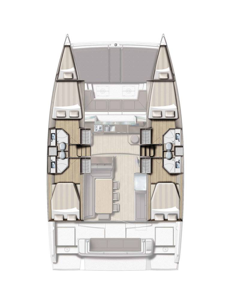 Verhuur Catamaran in Capo d'Orlando - Bali Bali 4.3