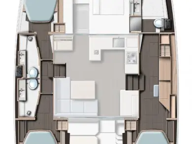 Bootverhuur Leopard Catamarans / Robertson & Caine Leopard 42 - 3 cab. in Saint-Raphaël via SamBoat