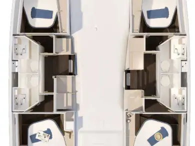 Bootverhuur Trogir goedkoop Fountaine Pajot FP 41 Quatuor 4