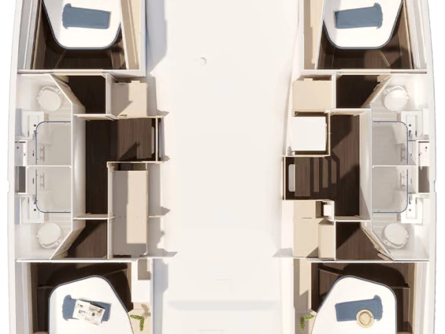 Verhuur Catamaran in Trogir - Fountaine Pajot Fountaine Pajot FP 44 Quatuor - 4 cab.