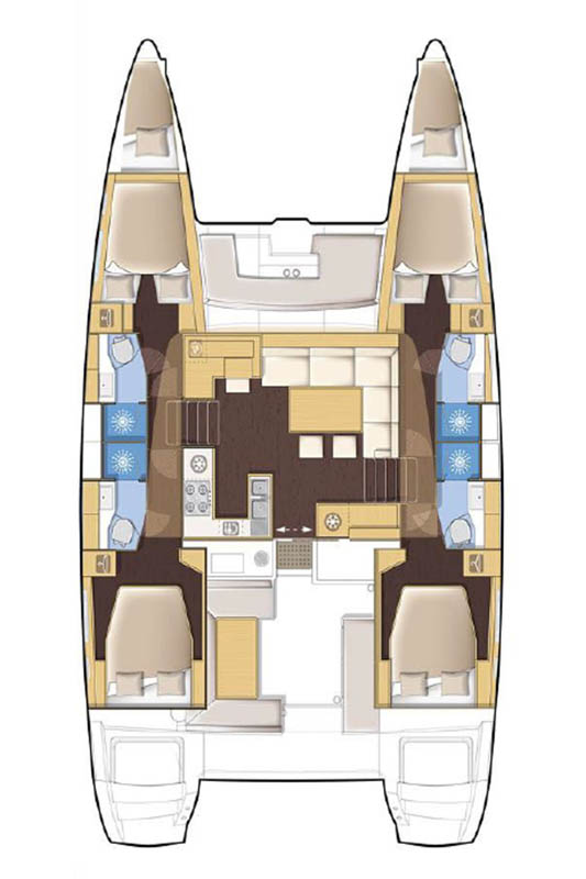 Bootverhuur Seget Donji goedkoop Lagoon 450 F