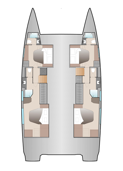 Verhuur Catamaran in Seget Donji - Fountaine Pajot Aura 51