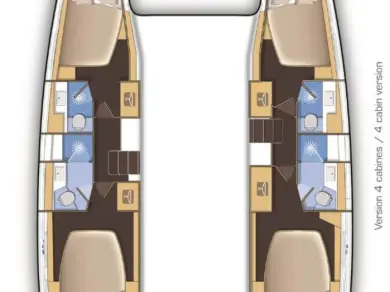 Verhuur Catamaran Lagoon met vaarbewijs