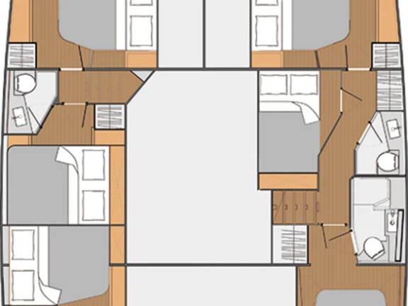 Verhuur Catamaran in Trogir - Fountaine Pajot Saba 50