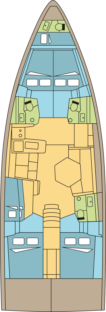 Huur een Dufour Dufour 48 in Seget Donji