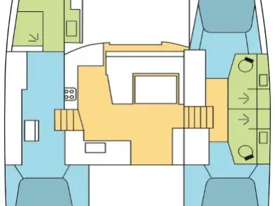 Jachthuur in Seget Donji - Fountaine Pajot Elba 45 via SamBoat