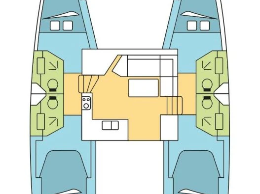 Jachthuur in Jolly Harbour - Fountaine Pajot Isla 40 via SamBoat