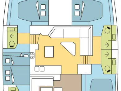 Verhuur Catamaran in Praslin Island - Fountaine Pajot Saona 47