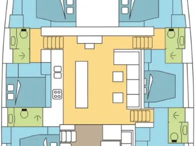 Verhuur Catamaran Lagoon met vaarbewijs