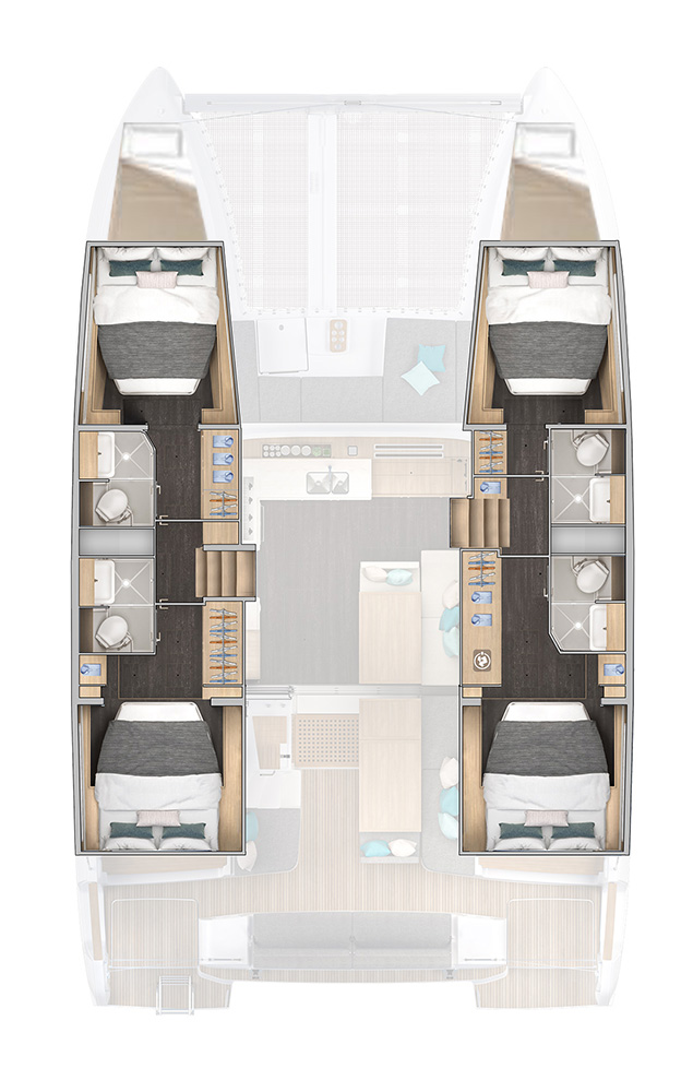 Verhuur Catamaran Lagoon met vaarbewijs