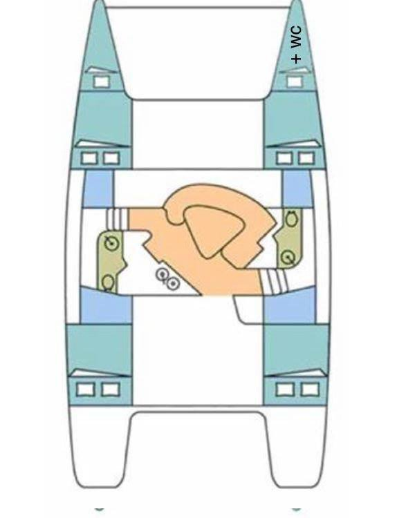 Verhuur Catamaran Fountaine Pajot met vaarbewijs