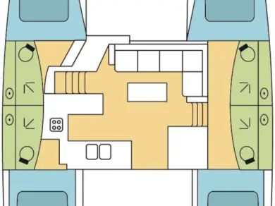 Bootverhuur Fountaine Pajot Elba 45 in Kos via SamBoat