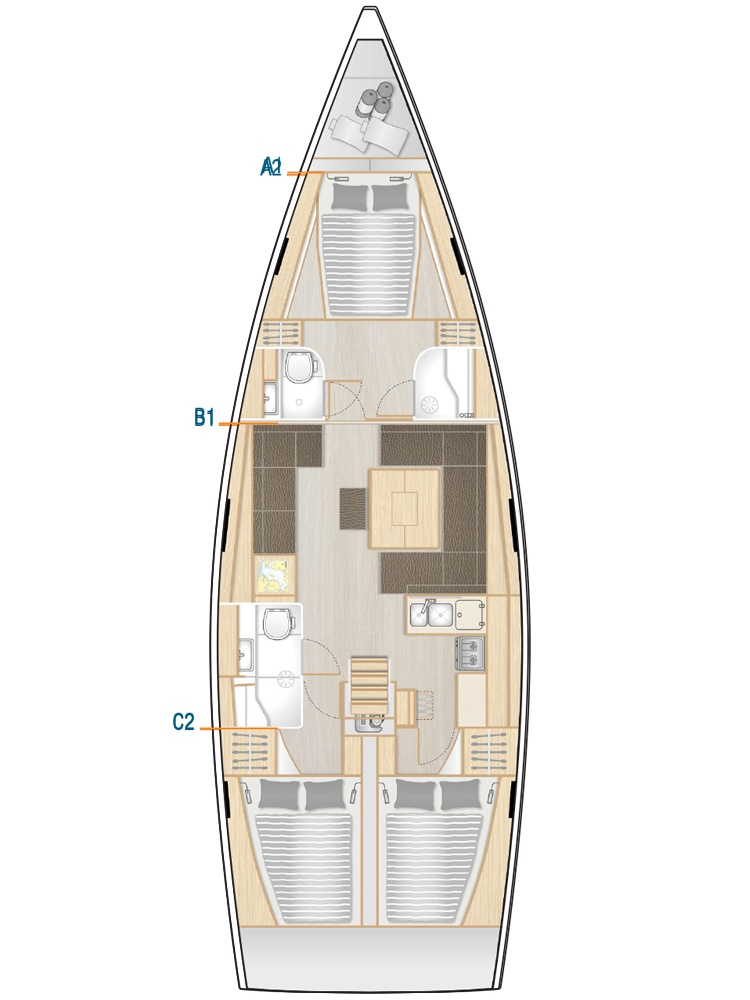 Huur Zeilboot met of zonder schipper Hanse in Kos