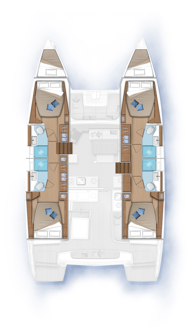Verhuur Catamaran Lagoon met vaarbewijs
