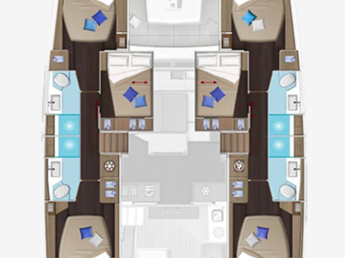 Huur Catamaran met of zonder schipper Lagoon in Álimos