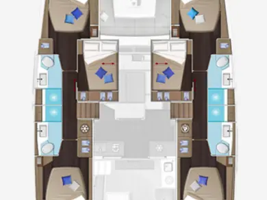 Huur Catamaran met of zonder schipper Lagoon in Álimos