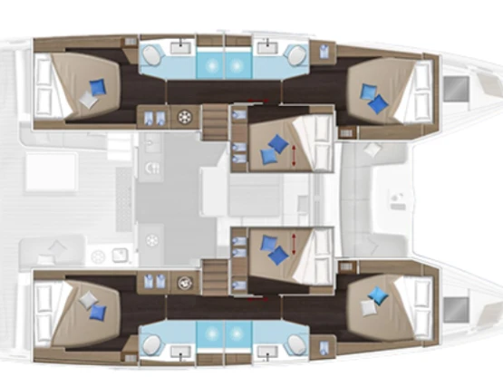 Verhuur Catamaran Lagoon met vaarbewijs