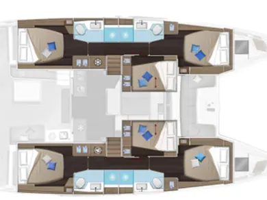 Verhuur Catamaran Lagoon met vaarbewijs