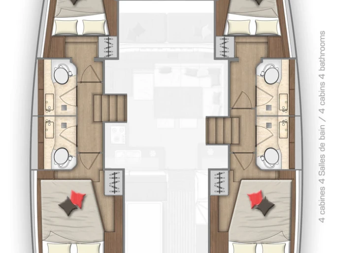 Verhuur Catamaran Lagoon met vaarbewijs