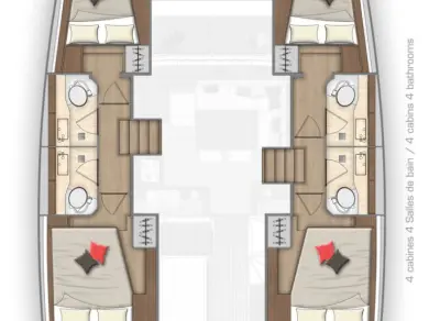 Verhuur Catamaran Lagoon met vaarbewijs