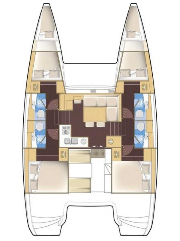 Huur Catamaran met of zonder schipper Lagoon in Álimos