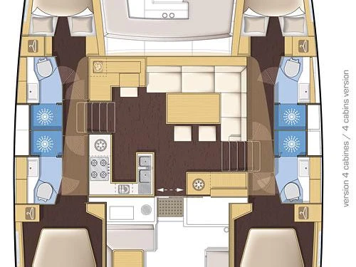 Huur Catamaran met of zonder schipper Lagoon in Pálairos