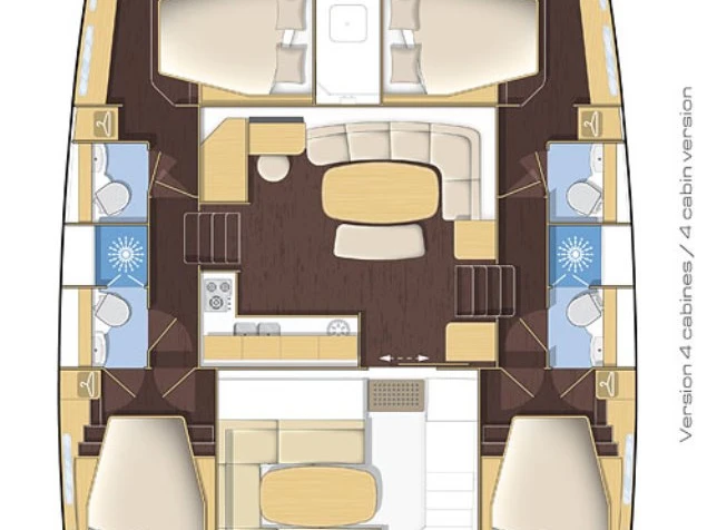 Verhuur Catamaran in Turgutreis - Lagoon Lagoon 421