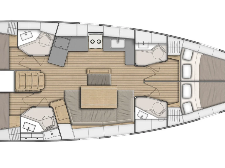 Verhuur Zeilboot in Lefkáda - Bénéteau Oceanis 46.1