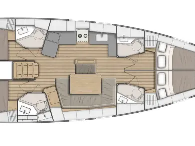 Verhuur Zeilboot in Lefkáda - Bénéteau Oceanis 46.1