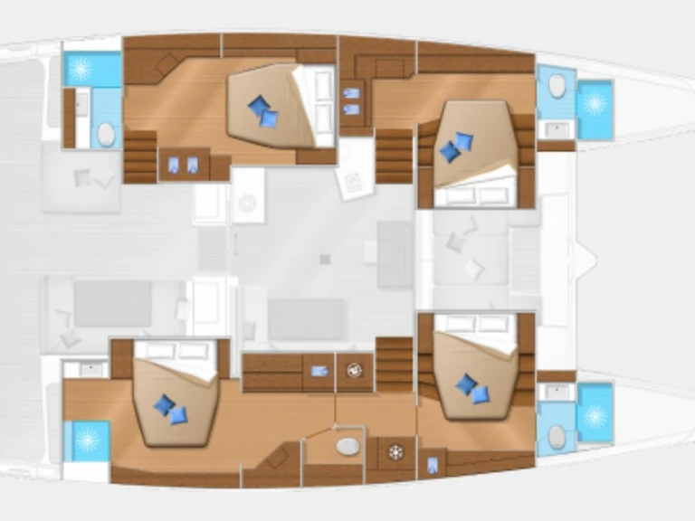 Verhuur Catamaran in Fethiye - Lagoon Lagoon 52 F