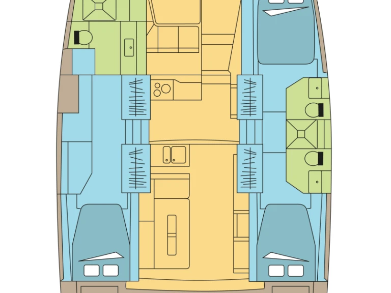 Verhuur Catamaran in Marsh Harbour - Bali Bali 4.2