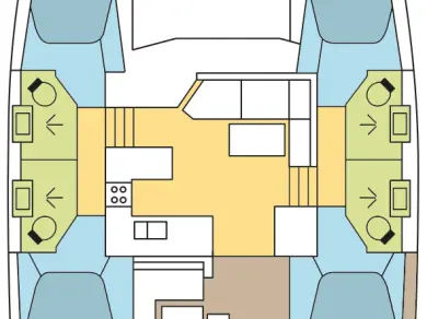 Huur een Fountaine Pajot Astrea 42 in Bas du Fort