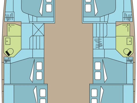 Huur een Fountaine Pajot Fountaine Pajot Aura 51 SMART ELECTRIC - 6 + 2 cab. in Pozzuoli