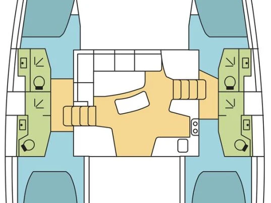 Verhuur Catamaran Lagoon met vaarbewijs