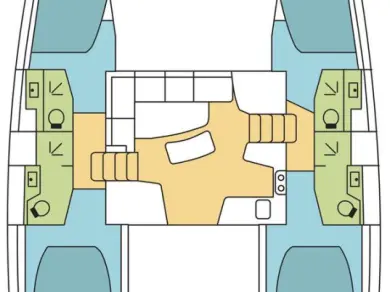 Verhuur Catamaran Lagoon met vaarbewijs