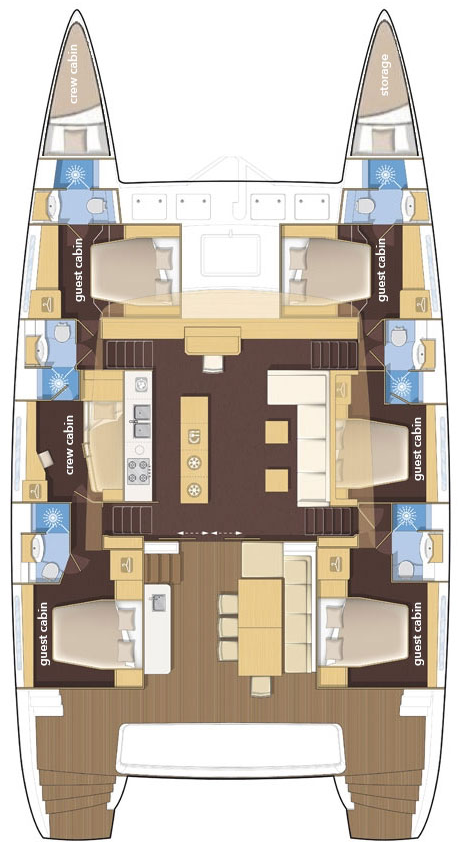 Lagoon Lagoon 620 te huur van particulier of professional in Split