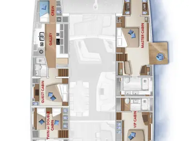 Huur een Lagoon Lagoon Seventy 7 in Split