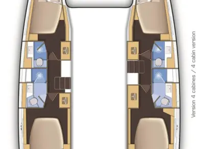 Verhuur Catamaran Lagoon met vaarbewijs