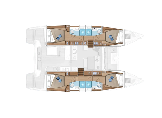 Verhuur Catamaran Lagoon met vaarbewijs