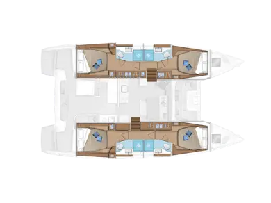 Verhuur Catamaran Lagoon met vaarbewijs