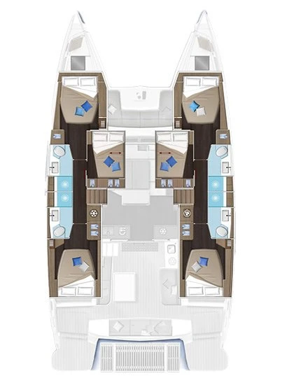 Verhuur Catamaran in Álimos - Lagoon Lagoon 51