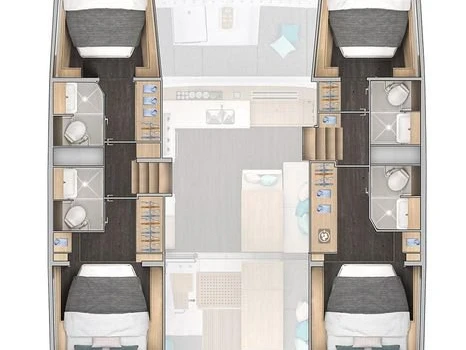 Verhuur Catamaran Lagoon met vaarbewijs