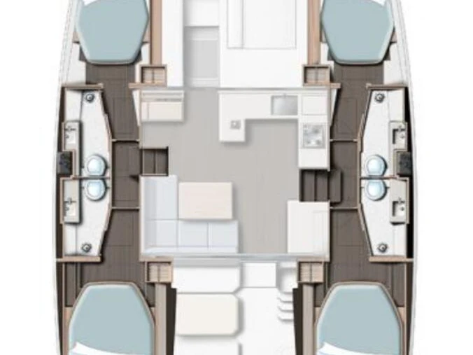 Verhuur Catamaran Leopard Catamarans / Robertson & Caine met vaarbewijs