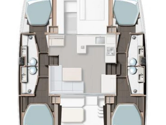 Leopard Catamarans / Robertson & Caine Leopard 42 - 4 cab. te huur van particulier of professional in Procida