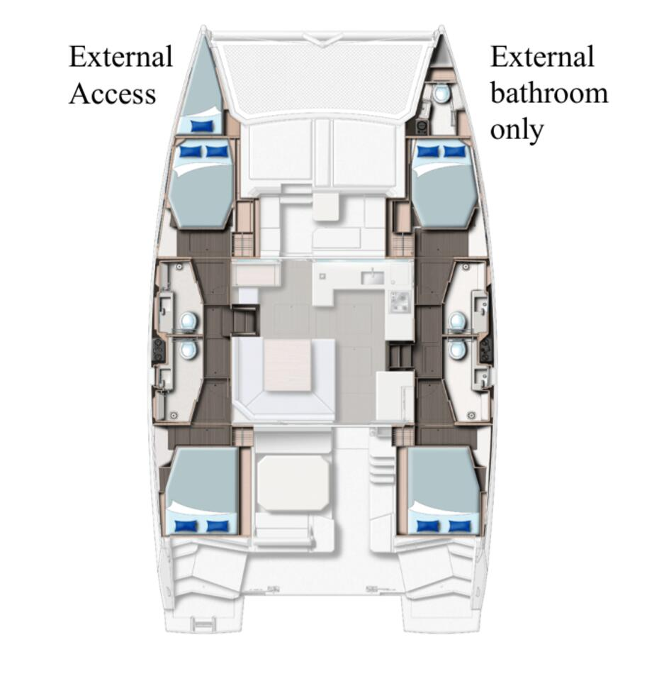 Verhuur Catamaran in Procida - Leopard Catamarans / Robertson & Caine Leopard 45