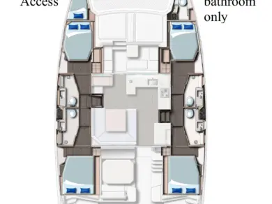 Verhuur Catamaran Leopard Catamarans / Robertson & Caine met vaarbewijs