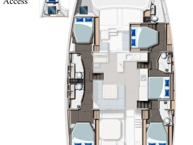 Leopard Catamarans / Robertson & Caine Leopard 50 - 5 + 1 cab te huur van particulier of professional in Cannigione