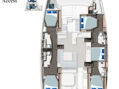 Leopard Catamarans / Robertson & Caine Leopard 50 - 5 + 1 cab te huur van particulier of professional in Cannigione