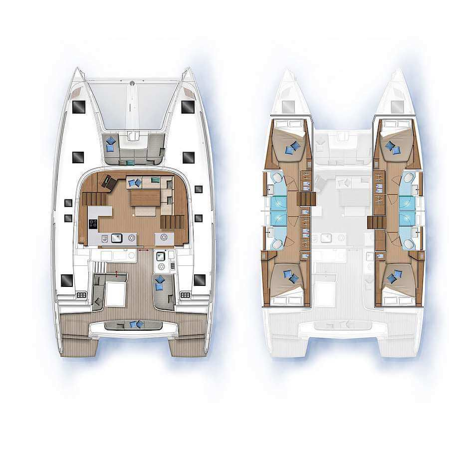 Verhuur Catamaran in Fethiye - Lagoon Lagoon 46